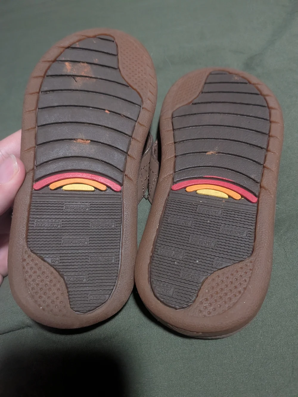 Rainbow Sandals Toddler Size 11/12 Brown Espresso Leather Flipflop Summer Beach
